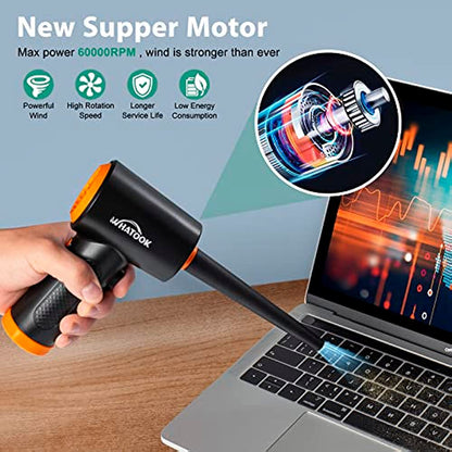 Electric Dust Blower HighPerformance 3Speed Air Duster For Electronics Keyboard  Home Cleaning 3