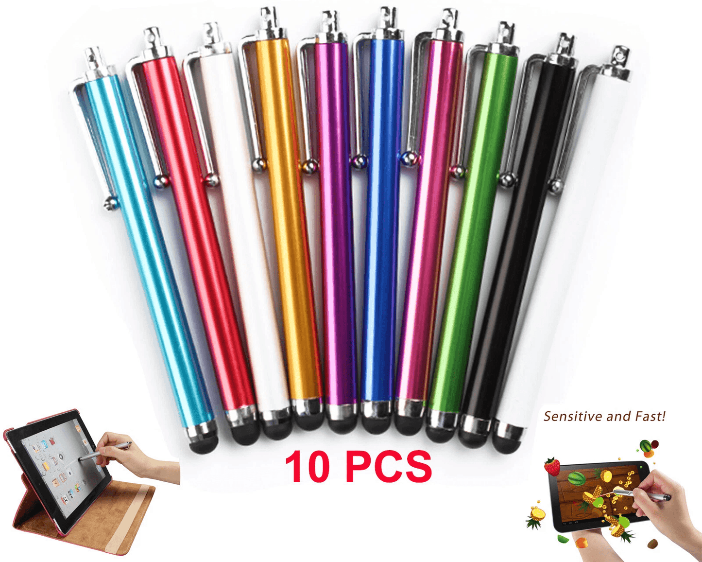 Universal Stylus Touch Screen Pen for iPad, iPhone, Samsung, Tablet & PC, Precision Tip, Lightweight, Smudge-Free