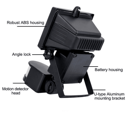 Solar Motion Sensor Flood Light Outdoor Garden Security Lamp IP65 Waterproof 6