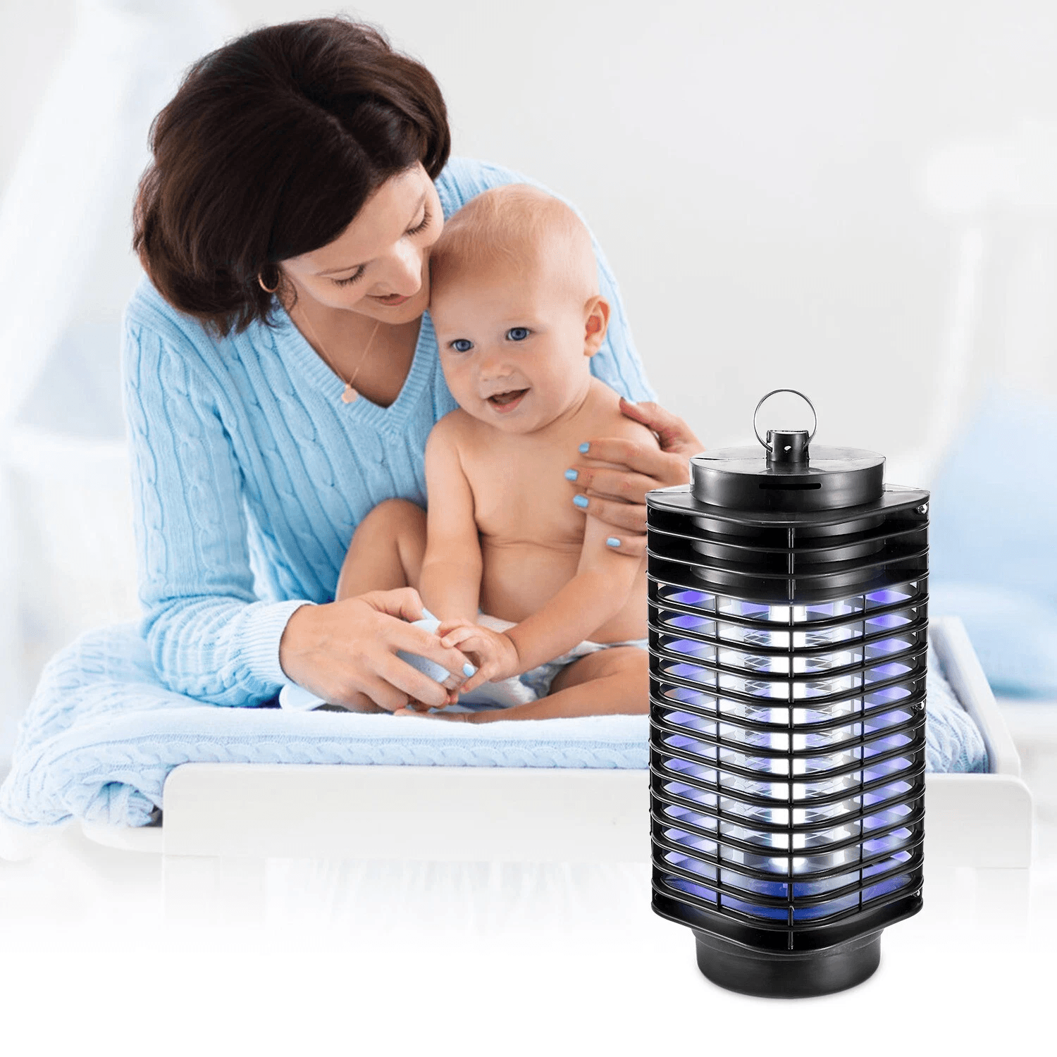 Electric Mosquito Fly Bug Insect Killer Zapper Light  UV LED Trap Pest Control Lamp For Indoor  Out 5
