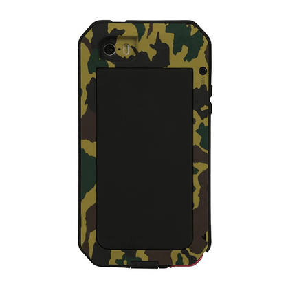 Shockproof Aluminum Metal Armor Case Cover With Tempered Glass For IPhone Heavy Duty Protection 6