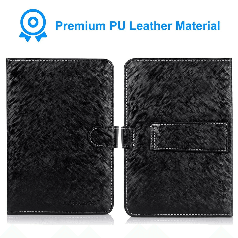 Android Tablet Slim PU Leather Case With USB Keyboard  Stand 4