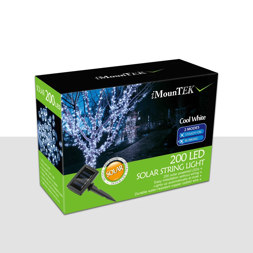 LED Solar Powered String Fairy Lights Outdoor Garden Christmas Decor With Modes Waterproof Wire For 10