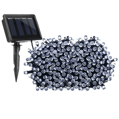 LED Solar Powered String Fairy Lights Outdoor Garden Christmas Decor With Modes Waterproof Wire For 7