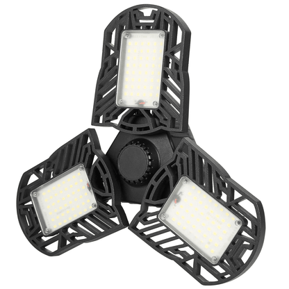 LED Garage Lights Deformable LED Garage Ceiling Light With Adjustable Panels Ultra Bright LED Shop  7