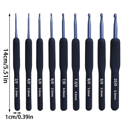Soft Handle Crochet Set DIY Sweater Knitting Kit With NonSlip Silicone Grip  Ergonomic Hooks 4