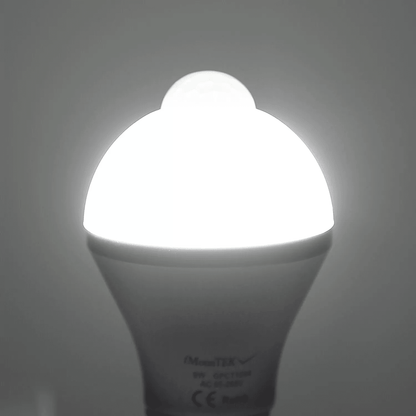 Motion Sensor Light Bulb 9W 5W E27 LED Dusk To Dawn  Motion Activated Indoor Outdoor Security Light 9