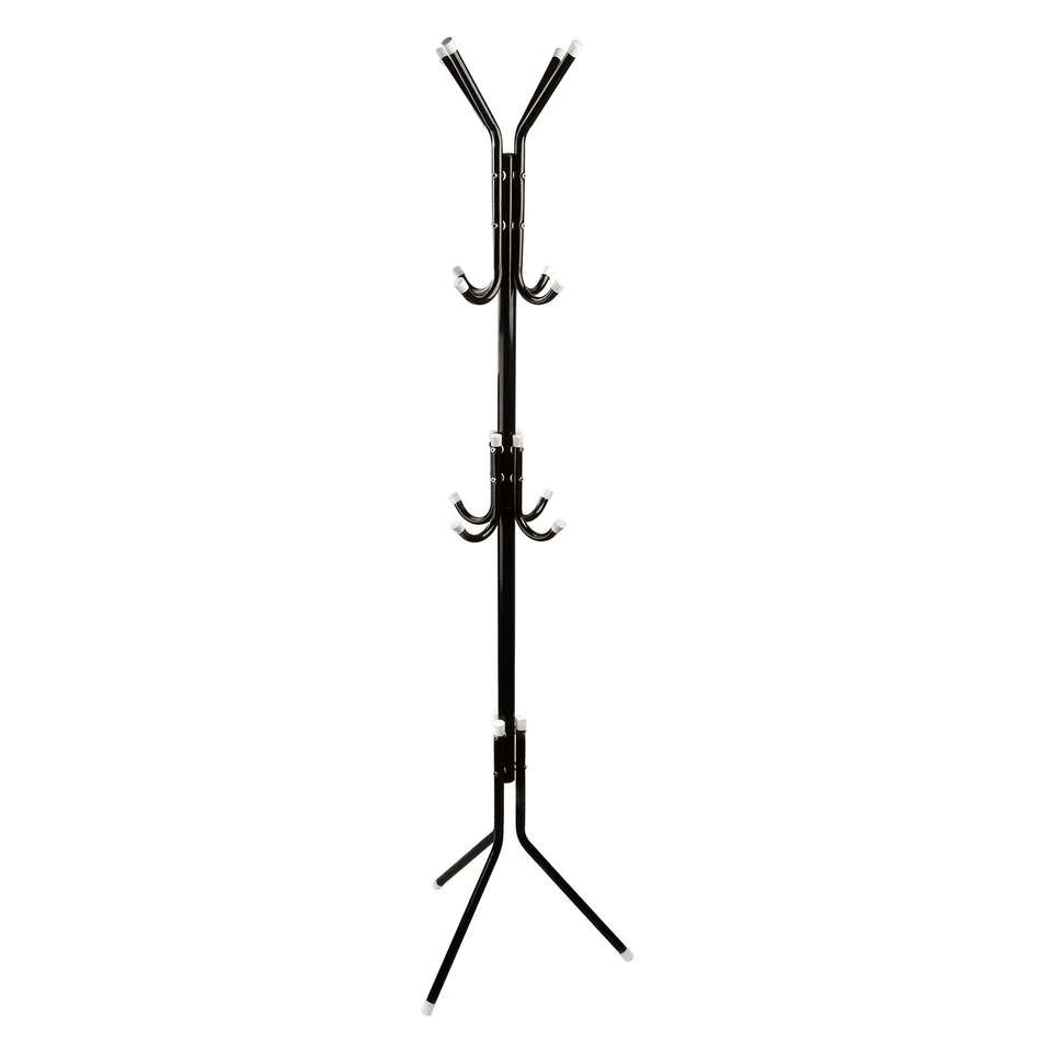 Metal Coat And Hat Rack Organizer With Hooks Clothes Hanger Stand For Handbags Scarves  Office Entr 5