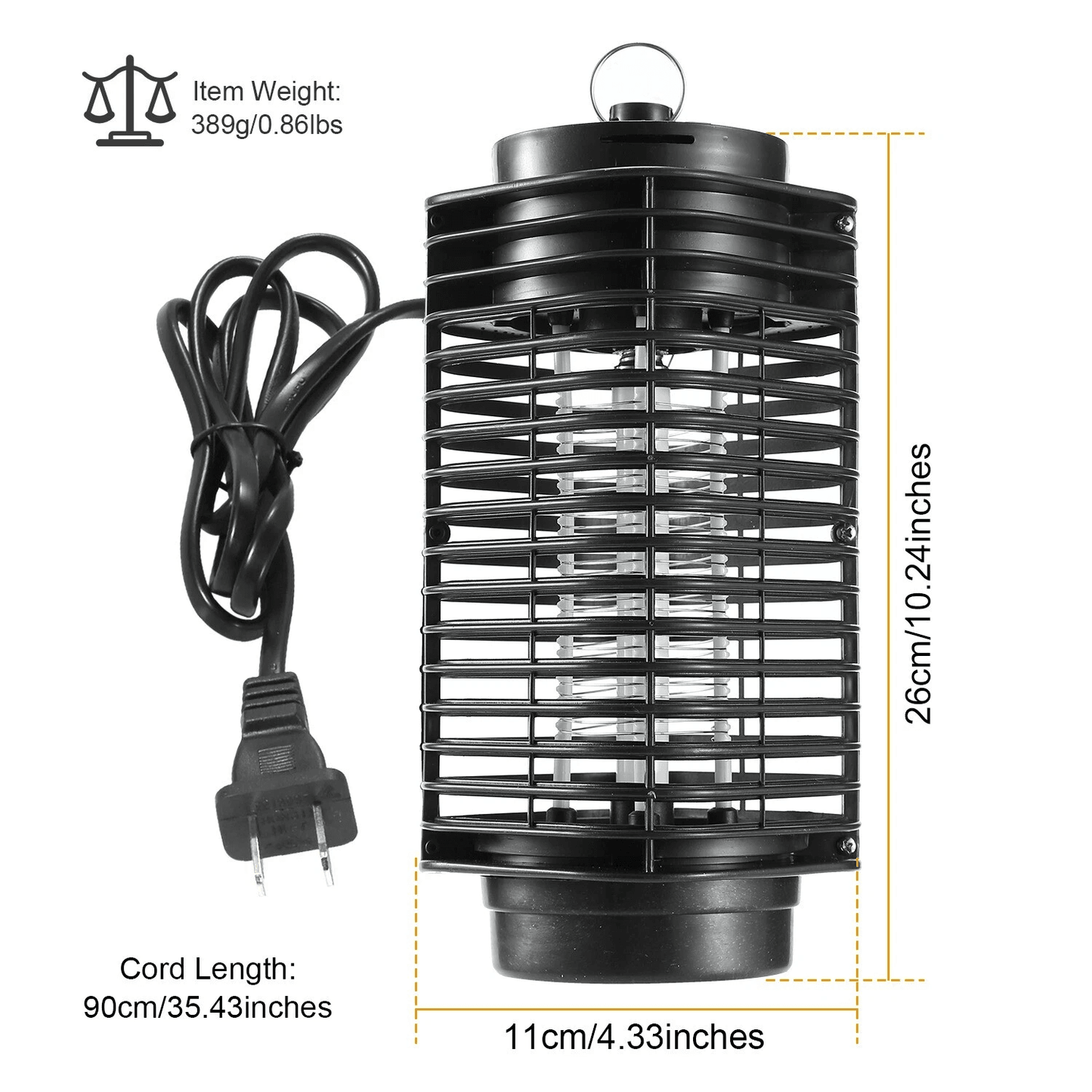 Electric Insect Bug Zapper  Mosquito Killer Lamp Trap Indoor Outdoor Fly Control Aluminum 5