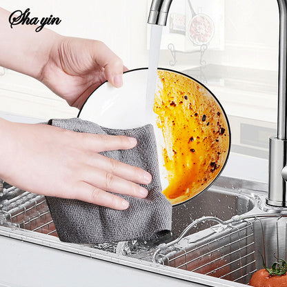 Roll With Kitchen Dishwashing Cloth, Reusable, Dry & Wet Microfiber Cloth Roll, Super Absorbent & Easy-Tear Lazy Rag