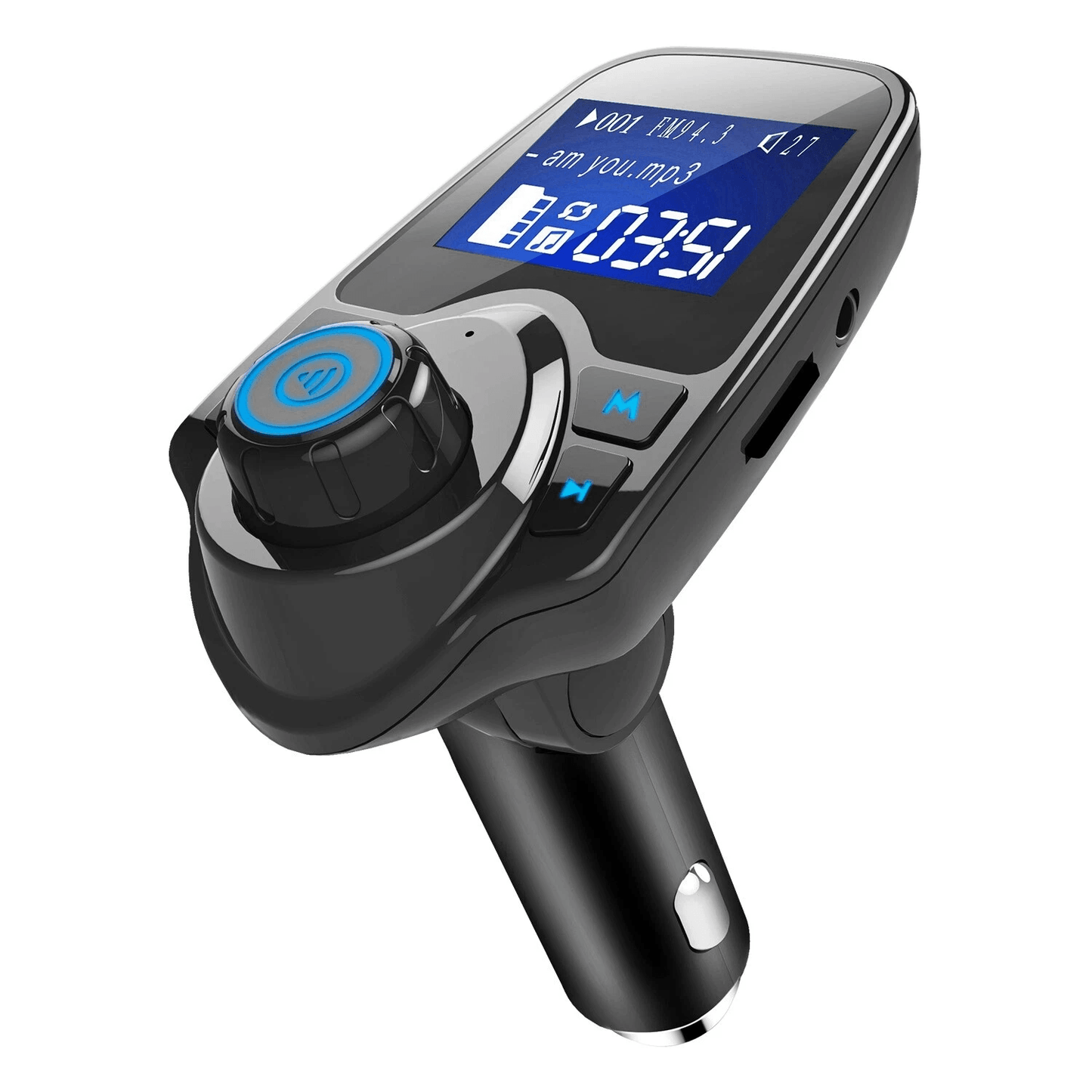Car FM Transmitter AUX Wireless Radio Adapter USB Charger MP3 Player Dual USB Ports HandsFree Calli 5