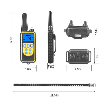 Dog Training Collar Rechargeable Remote Vibration Shock Beep Pet Trainer With Waterproof Receiver   10
