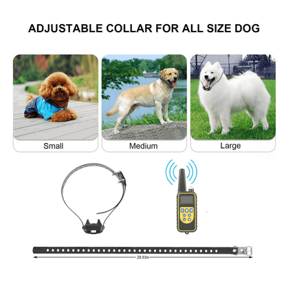 Dog Training Collar Rechargeable Remote Vibration Shock Beep Pet Trainer With Waterproof Receiver   6