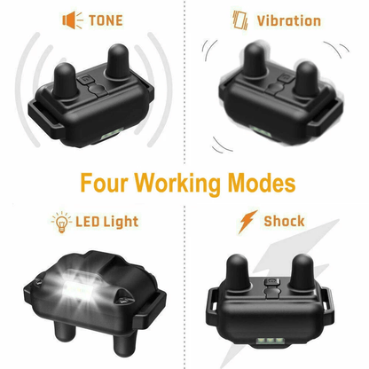 Dog Training Collar Rechargeable Remote Vibration Shock Beep Pet Trainer With Waterproof Receiver   7