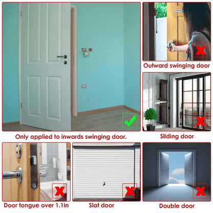 AntiTheft Portable Door Lock Home  Travel Safety Security Tool For Hotel Rooms Apartments Dorms  Re 4