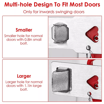 AntiTheft Portable Door Lock Home  Travel Safety Security Tool For Hotel Rooms Apartments Dorms  Re 6