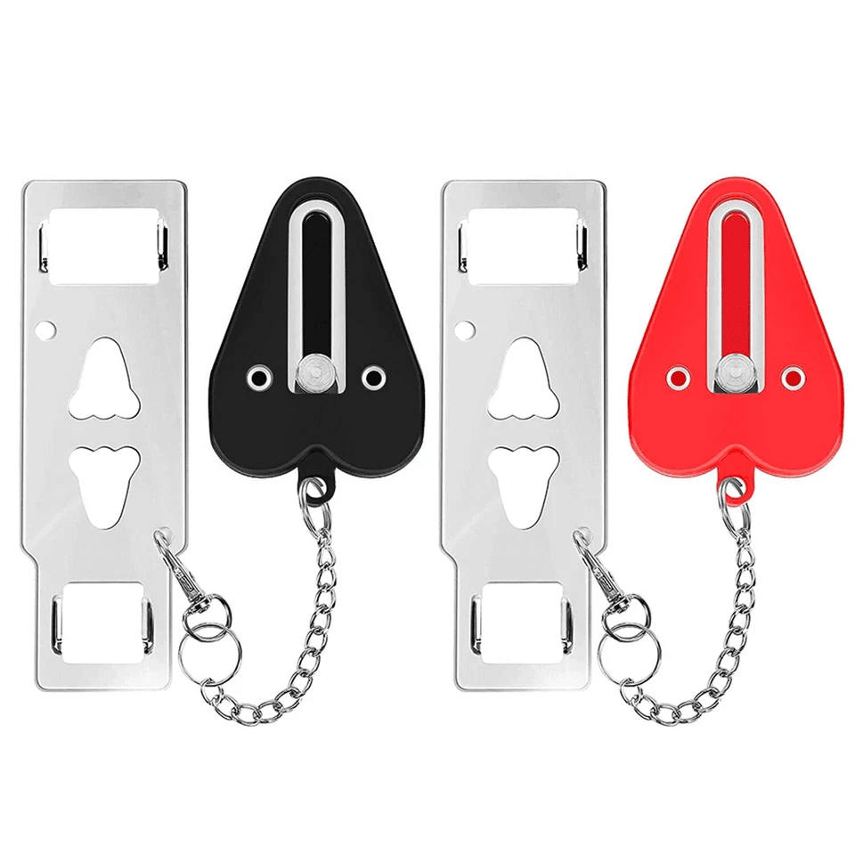 AntiTheft Portable Door Lock Home  Travel Safety Security Tool For Hotel Rooms Apartments Dorms  Re 1