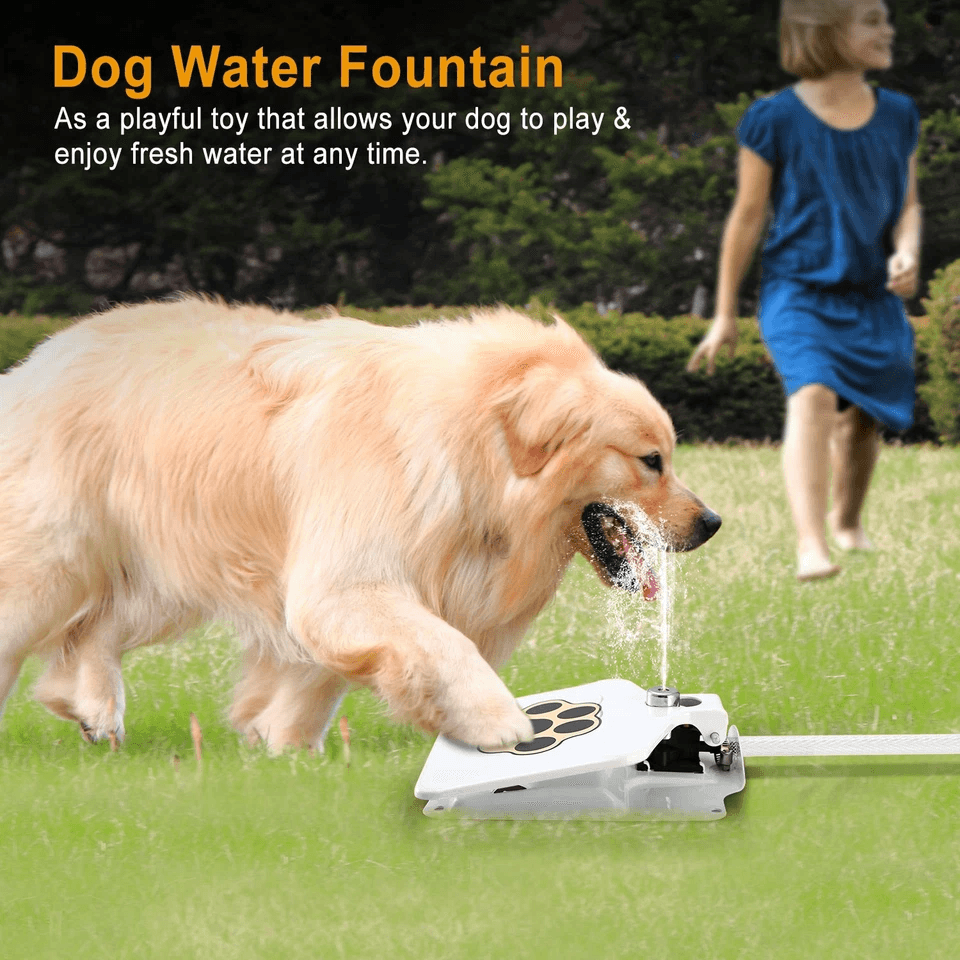 Outdoor Pet Water Fountain With StepOn Pedal Dog Valve Dispenser System For Clean Fresh Drinking Wa 1