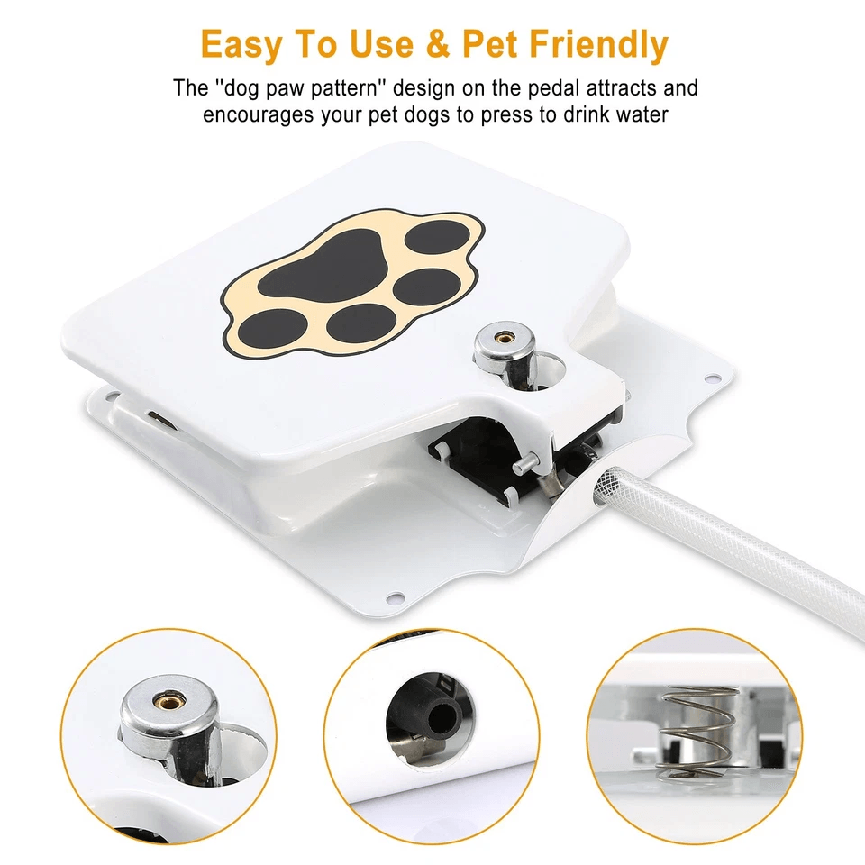 Outdoor Pet Water Fountain With StepOn Pedal Dog Valve Dispenser System For Clean Fresh Drinking Wa 10