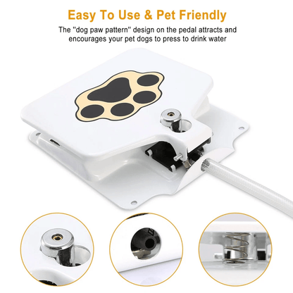 Outdoor Pet Water Fountain With StepOn Pedal Dog Valve Dispenser System For Clean Fresh Drinking Wa 10
