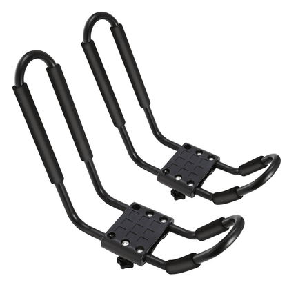 HeavyDuty JBar Rack Kayak Carrier Canoe Surf And Paddle Board Roof Mount For Car SUV Truck Crossbar 9