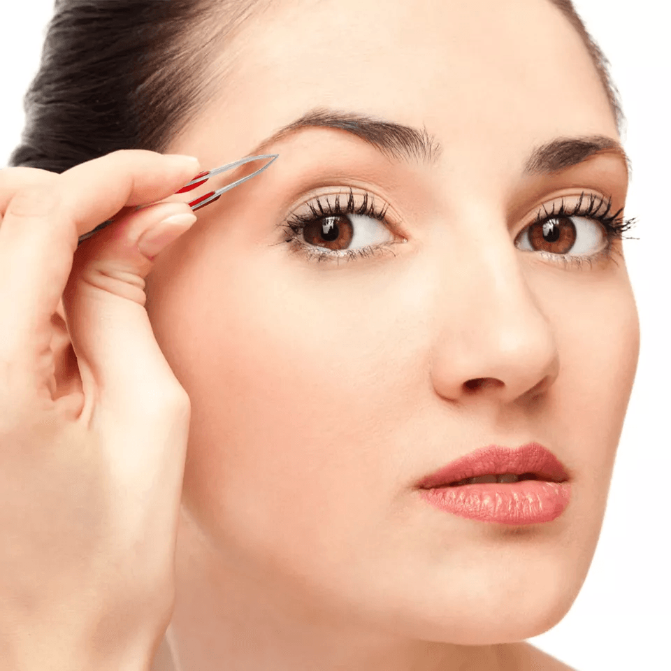MAKE UP LED LIGHT Tweezer Precision EYELASH  EYEBROW HAIR REMOVER TWEEZERS With Lighted Tip For Fac 1