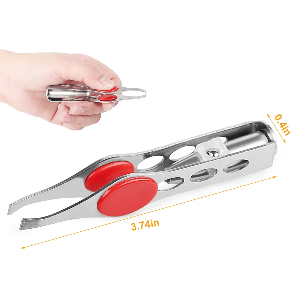 MAKE UP LED LIGHT Tweezer Precision EYELASH  EYEBROW HAIR REMOVER TWEEZERS With Lighted Tip For Fac 9
