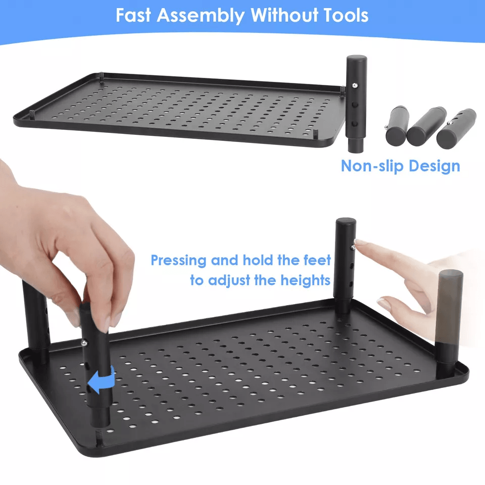 Adjustable Monitor Stand Riser Ergonomic Computer Desk Organizer For Desktop Laptop  Printer 3