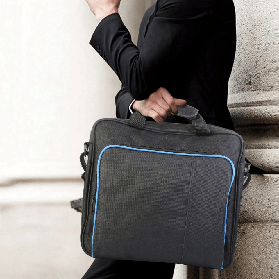 Travel Storage Carry Case Pouch Shoulder Bag for Sony PlayStation PS4 Pro/Slim, Durable, Portable Console Protection