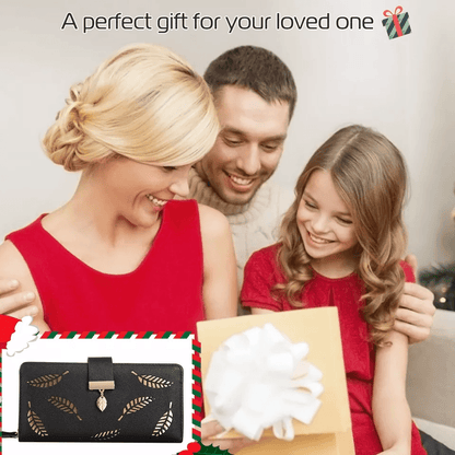 Women Ladies PU Leather Clutch Long Wallet Stylish ID Card Phone Holder Purse Handbag With Zipper   4