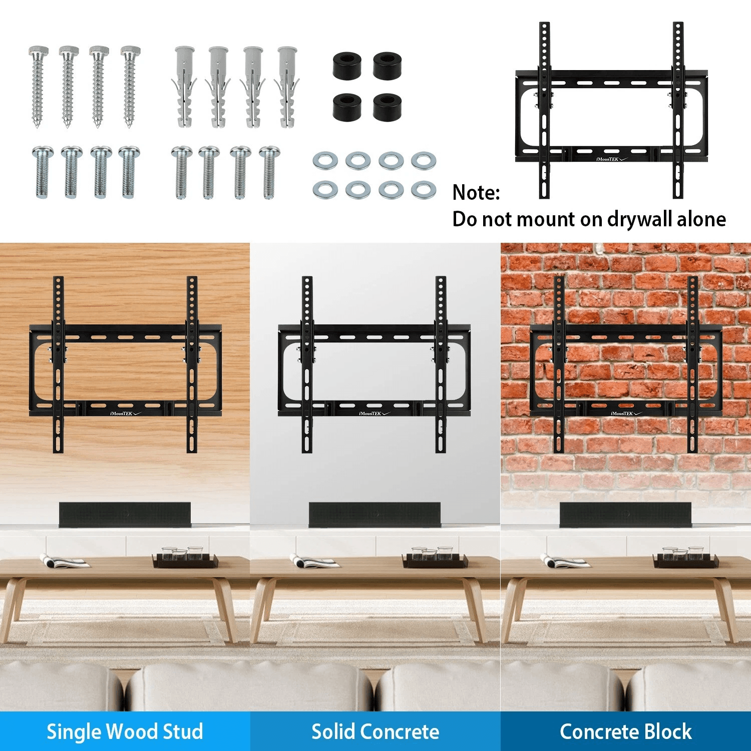 Universal Flat TV Wall Mount Bracket 10 Tilt  Swivel For 3255 LED TVs UltraSlim HeavyDuty VESA 2