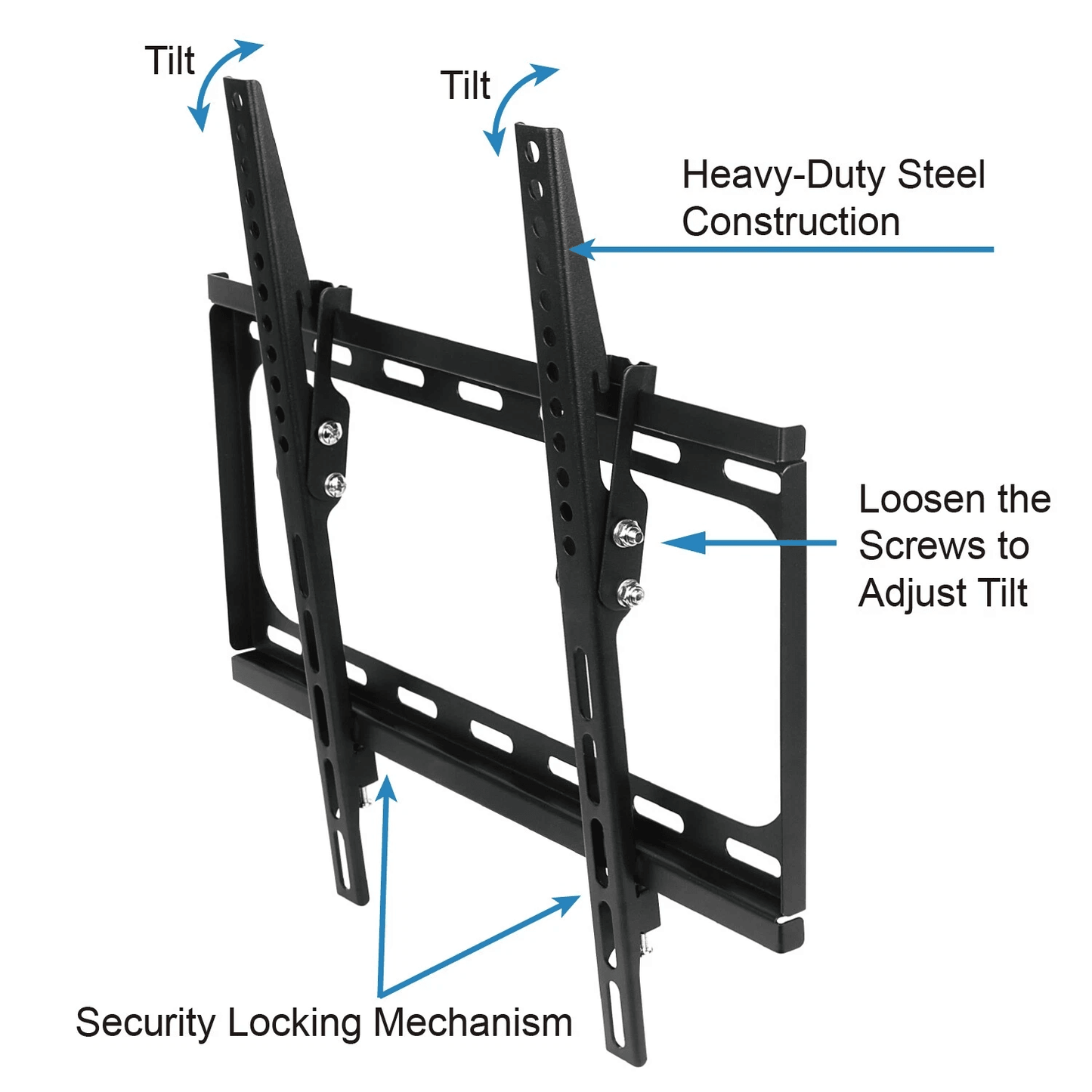 Universal Flat TV Wall Mount Bracket 10 Tilt  Swivel For 3255 LED TVs UltraSlim HeavyDuty VESA 4