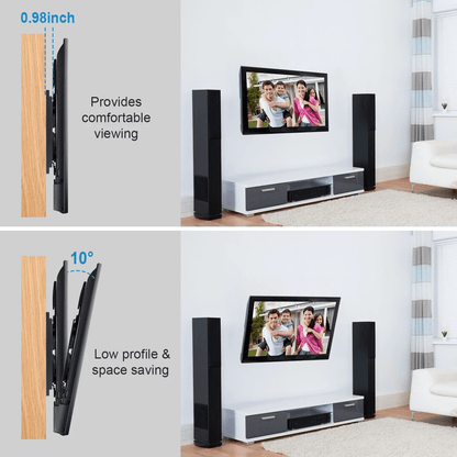 Universal Flat TV Wall Mount Bracket 10 Tilt  Swivel For 3255 LED TVs UltraSlim HeavyDuty VESA 3