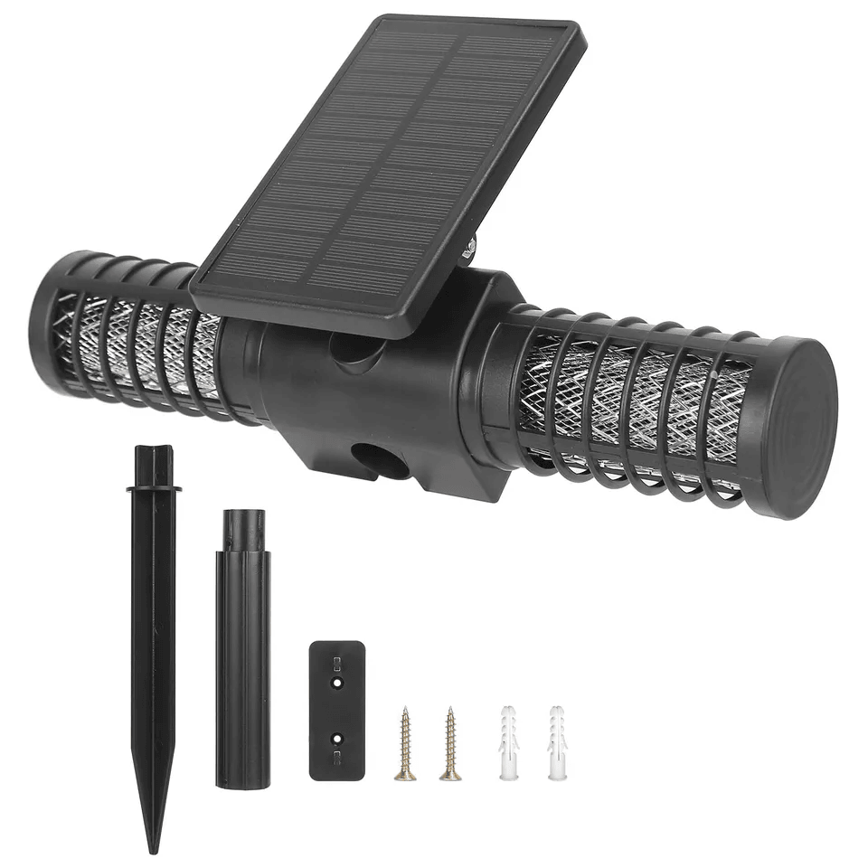 DualCharging Solar Powered Mosquito Insect Zapper Trap Outdoor Yard Fly Killer Lamp With USB IP65 W 8