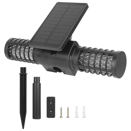 DualCharging Solar Powered Mosquito Insect Zapper Trap Outdoor Yard Fly Killer Lamp With USB IP65 W 8