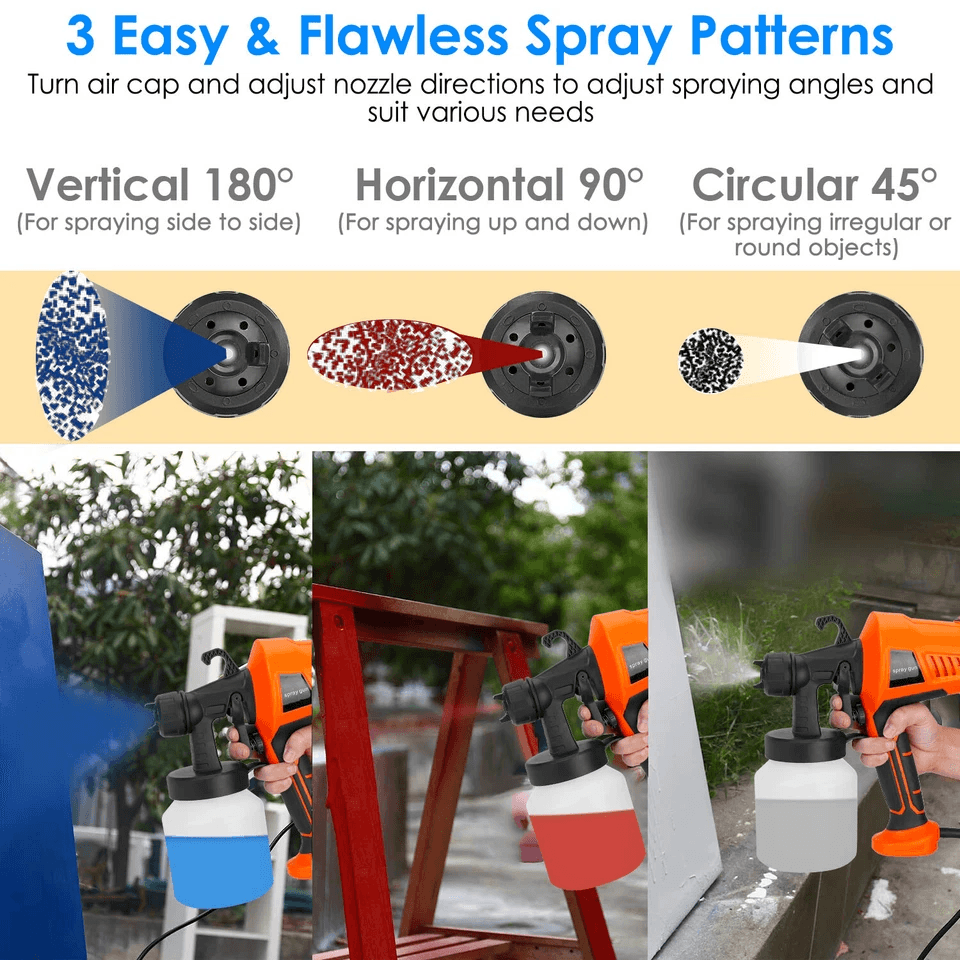 Electric Paint Sprayer Handheld HVLP Spray Gun For Home DIY Projects 2