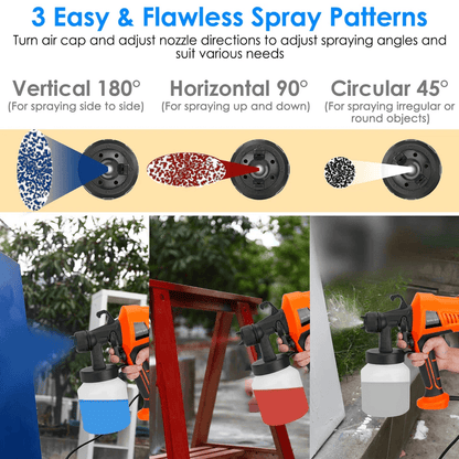 Electric Paint Sprayer Handheld HVLP Spray Gun For Home DIY Projects 2