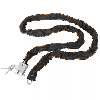 Heavy Duty Motorcycle Chain Lock Bicycle Bike AntiTheft Padlock With Keys Manganese Steel Security  10