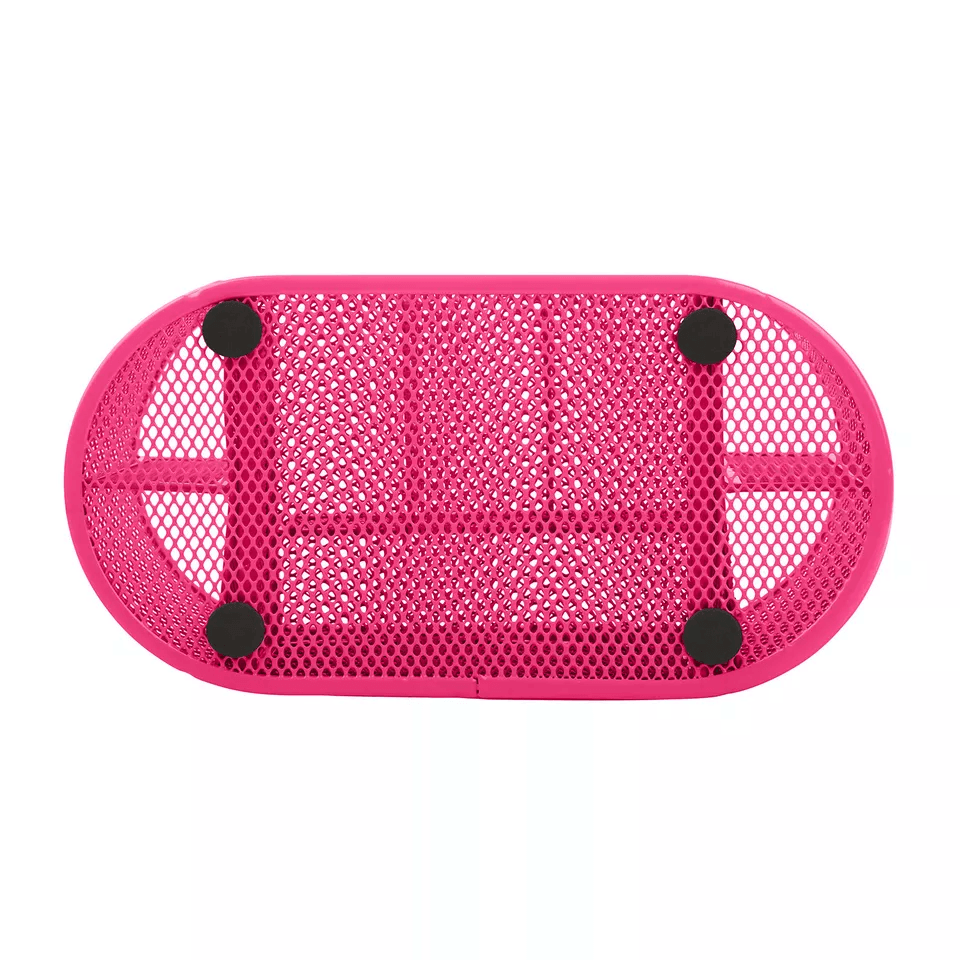 Metal Mesh Pink Desk Organizer Desktop Pen Pencil Holder Storage Tray With Drawer For Office School 1
