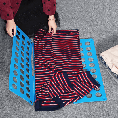 Clothes Folder Folding Board – Fast Fold Flip Laundry Organizer for Adult T-Shirts, Pants & Towels