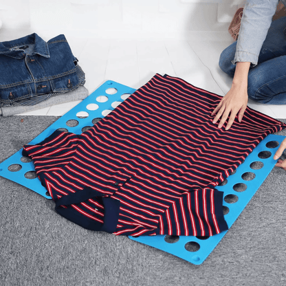 Clothes Folder Folding Board  Fast Fold Flip Laundry Organizer For Adult TShirts Pants  Towels 7