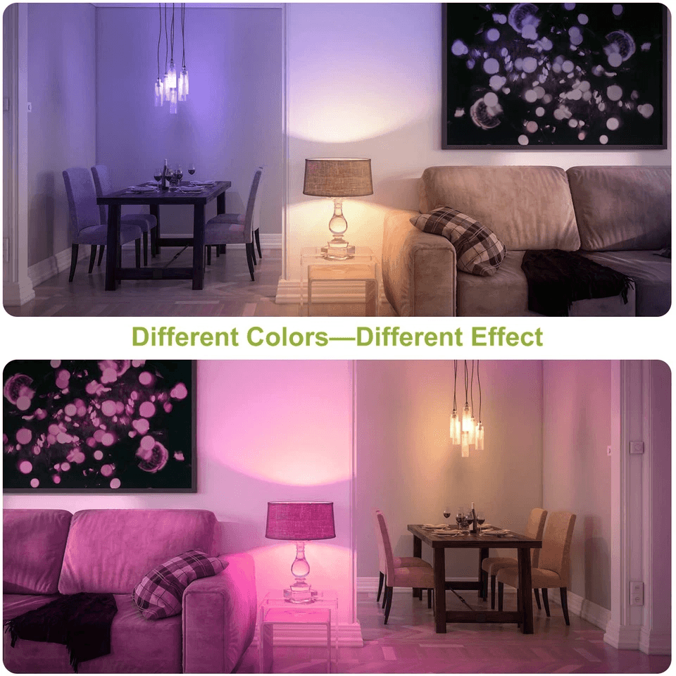 RGB LED Party Magic Bulb Light With Remote ColorChanging Light For Halloween Christmas  Holiday Dec 6
