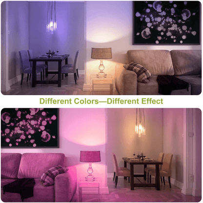 RGB LED Party Magic Bulb Light With Remote ColorChanging Light For Halloween Christmas  Holiday Dec 6