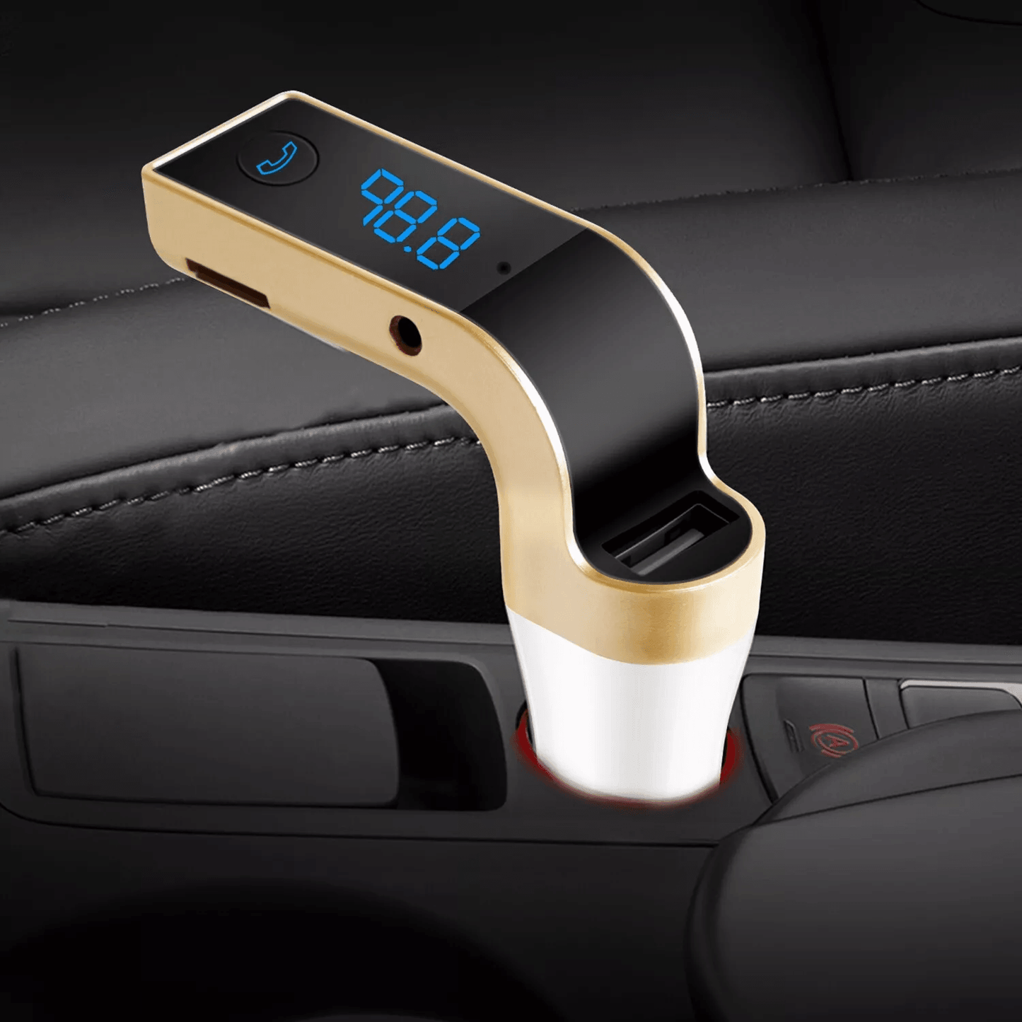 Handsfree Wireless FM Transmitter Car Kit MP3 Player With USB Charger TF Card Slot Fast Charging Fo 5