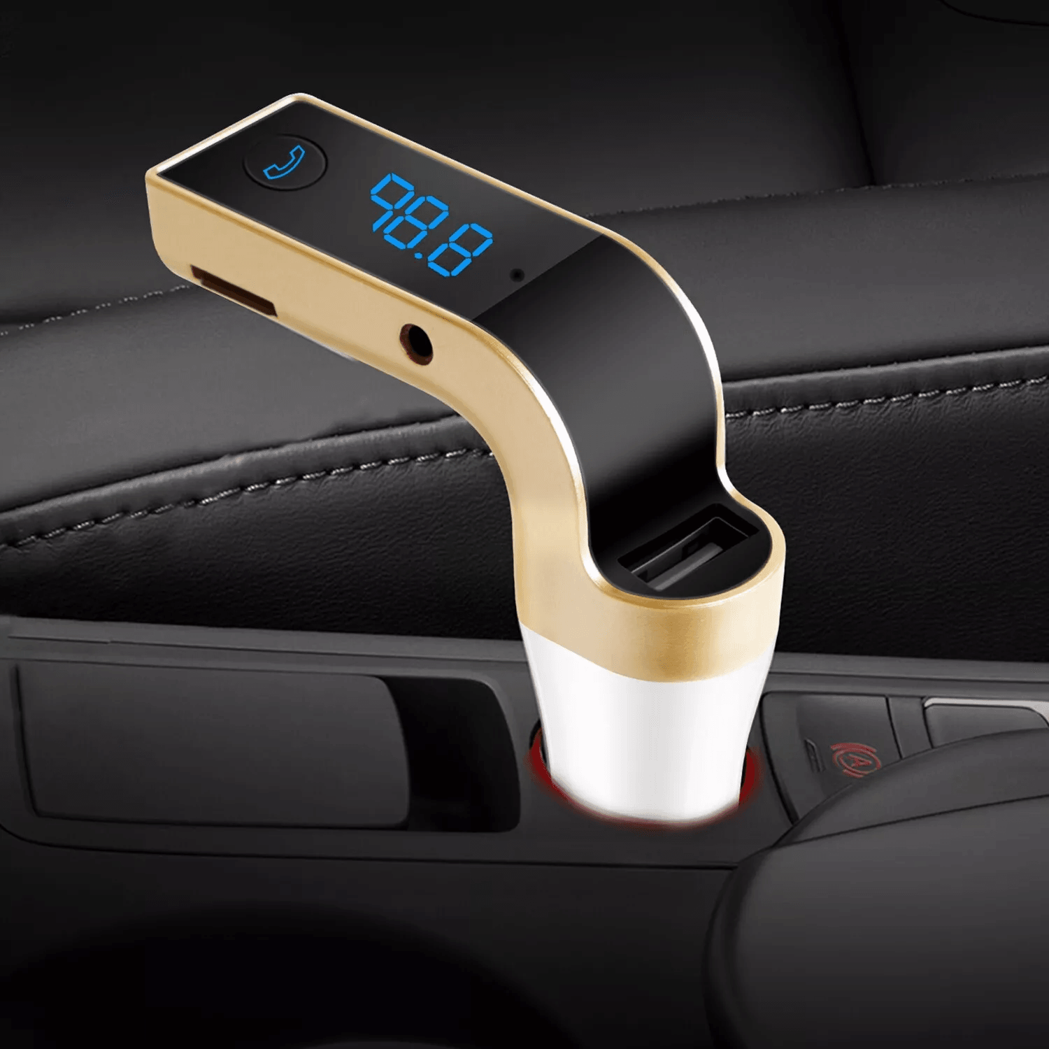 Handsfree Wireless FM Transmitter Car Kit MP3 Player With USB Charger TF Card Slot Fast Charging Fo 5