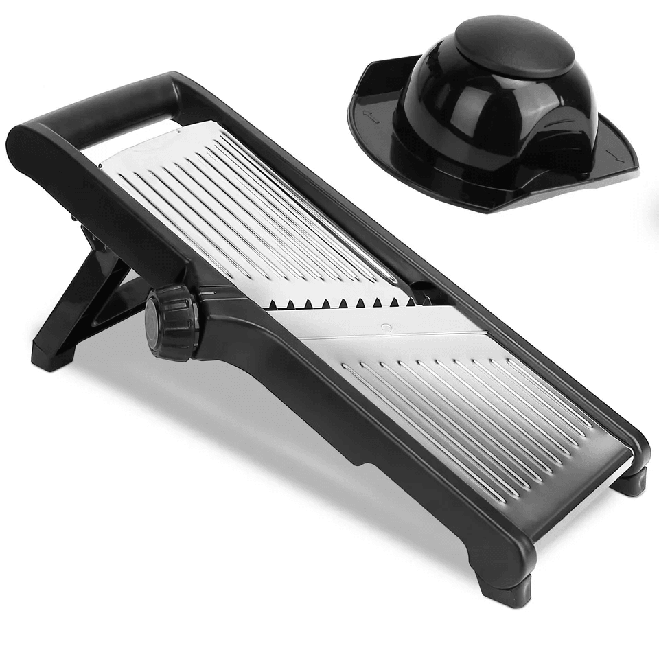 Mandoline Food Fruit Vegetable Slicer Cutter Chopper Adjustable Stainless Steel Blades For Safe Pre 8