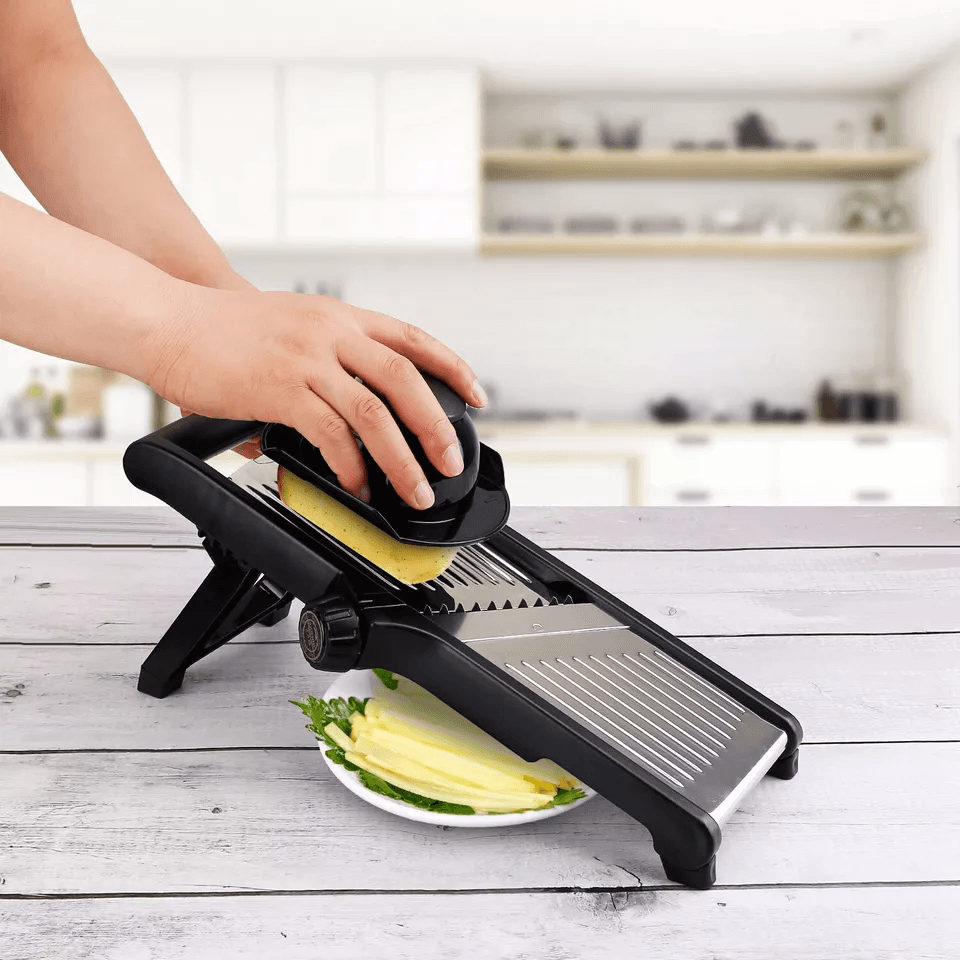 Mandoline Food Fruit Vegetable Slicer Cutter Chopper Adjustable Stainless Steel Blades For Safe Pre 5