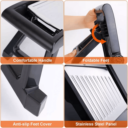 Mandoline Food Fruit Vegetable Slicer Cutter Chopper Adjustable Stainless Steel Blades For Safe Pre 7