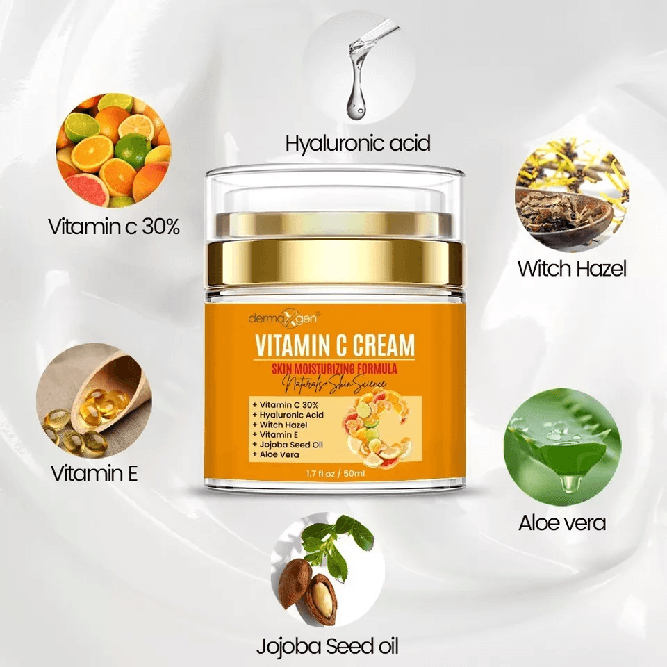 Pure Vitamin C Moisturizing Cream With Hyaluronic Acid Aloe Vera  Vitamin E AntiAging Facial Hydrat 5