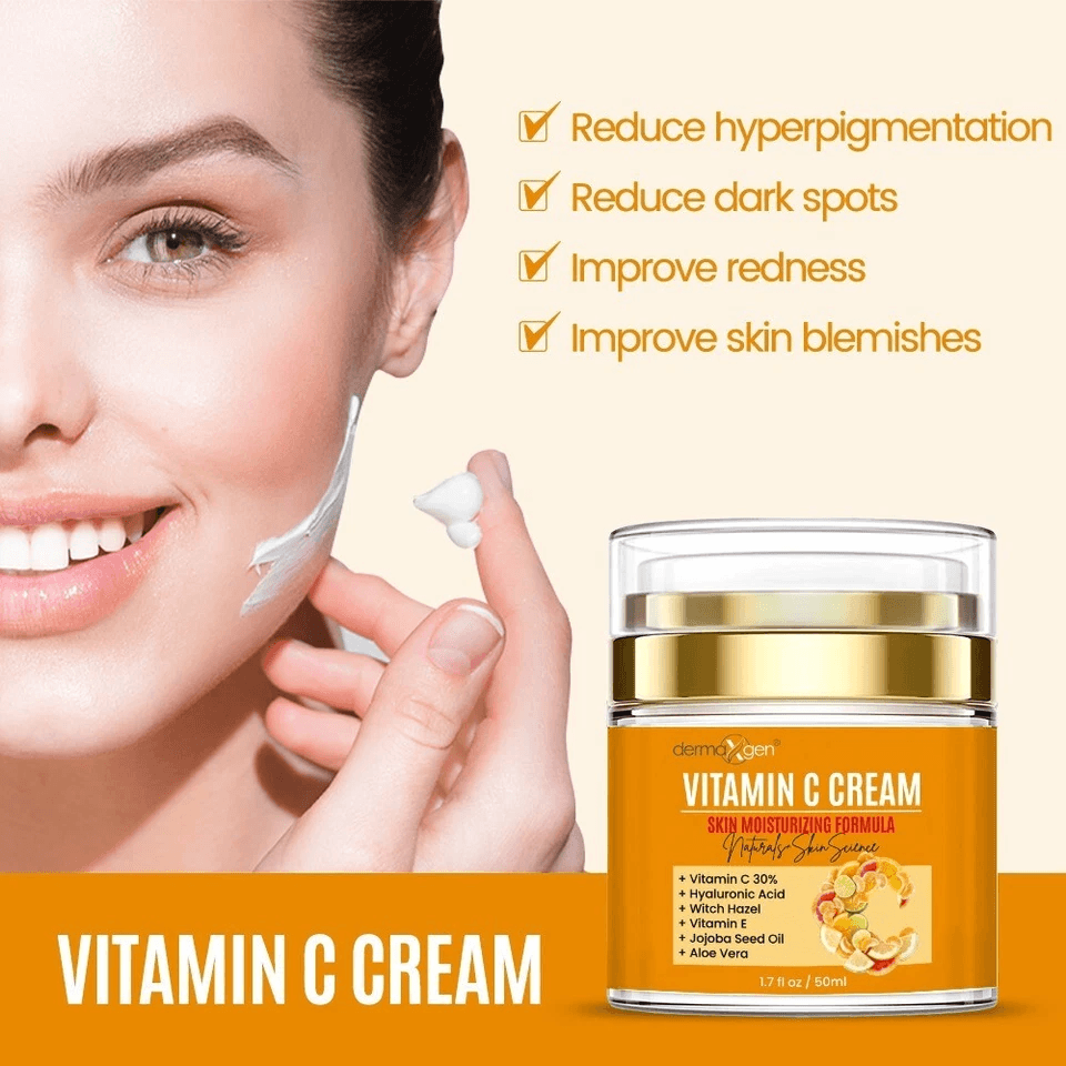 Pure Vitamin C Moisturizing Cream With Hyaluronic Acid Aloe Vera  Vitamin E AntiAging Facial Hydrat 4